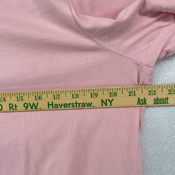 BONMARCHE Pajama Set 16 18 Swan Cotton Short Sleeve Top Lounge Crop Pants Pink - Picture 12 of 16